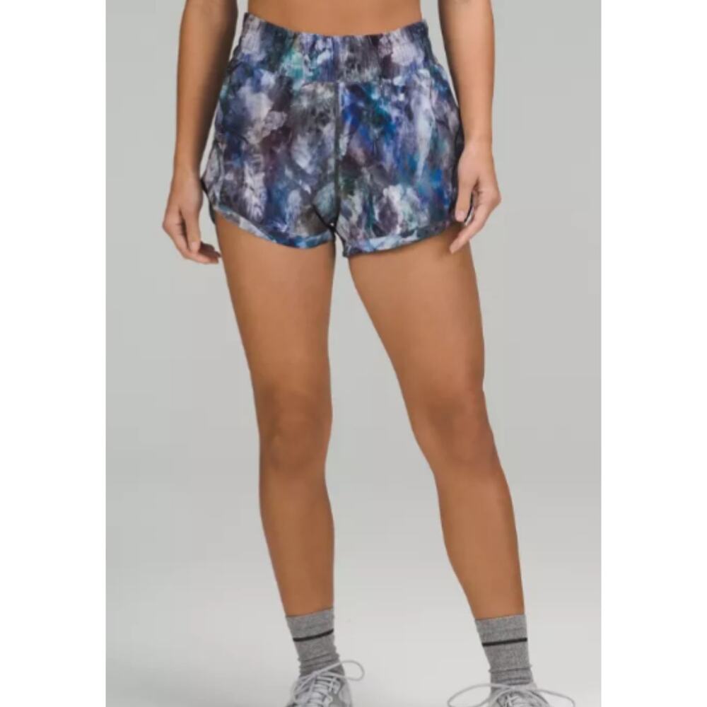 Lululemon Women's Track That HR Short 5" Lined 2 Chromasphere Multi Athleisure